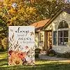 Heyfibro Always Loved Never Forgotten Fall Memorial Garden Flag 12x18 Double Sided Burlap, Autumn Pumpkin Sunflower Yard Fla jjp