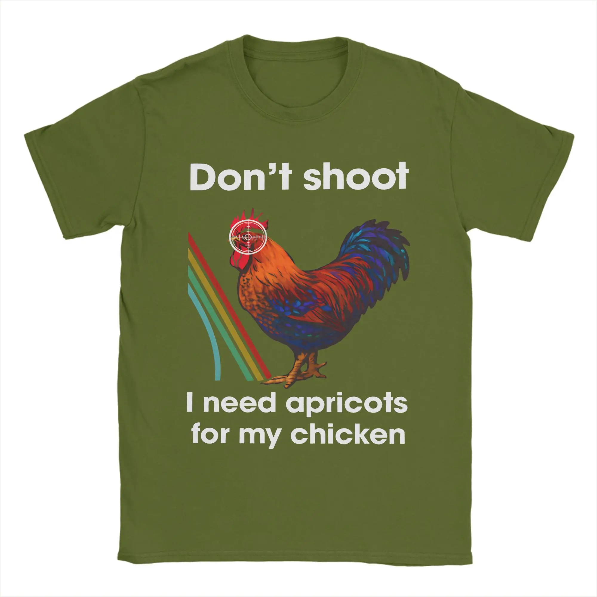 Don't Shoot I Need Apricots for My Chicken Arc Raiders Scrappy  T-Shirt Unisex Cotton Tops Casual  Round Neck Short Sleeve
