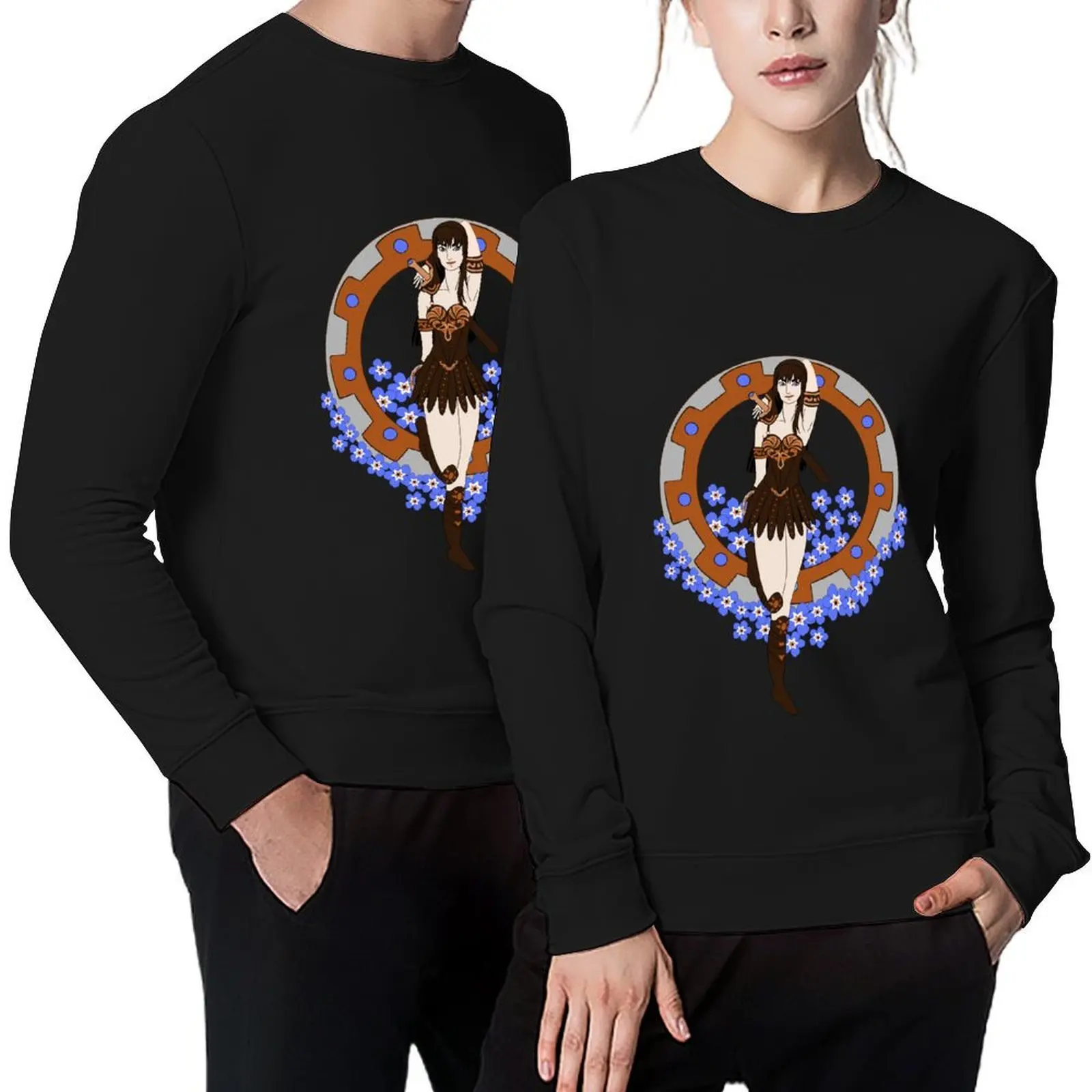 

Xena Chakram Pullover autumn mens clothes tracksuits men's sweat-shirt set hooded sweatshirt