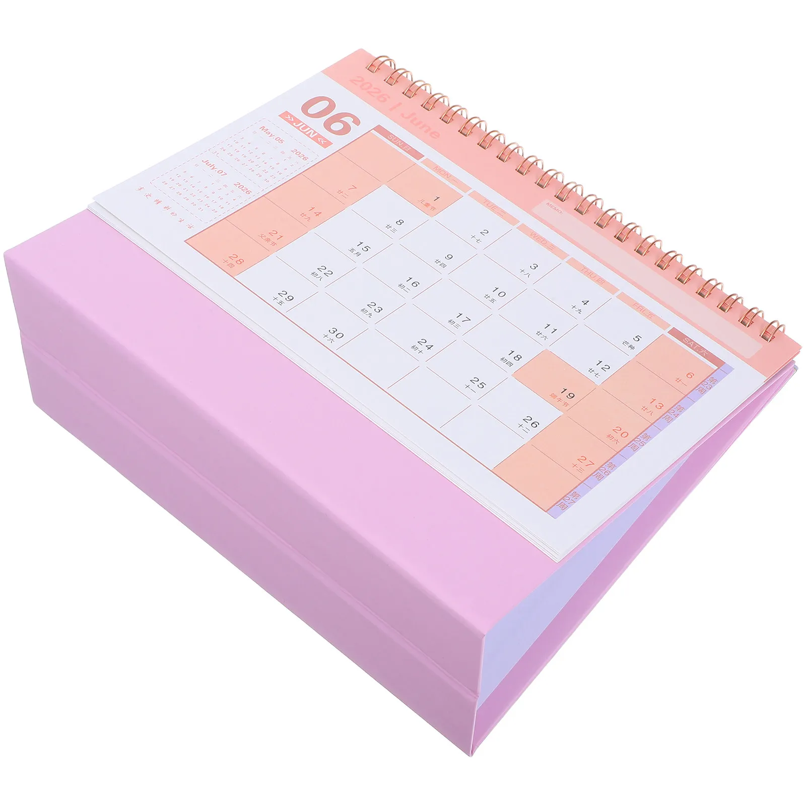 

2026 Daily Flip Calendar Compact Desk Planner Green Modern Design for Teachers Office Workers Home Scheduling Solution