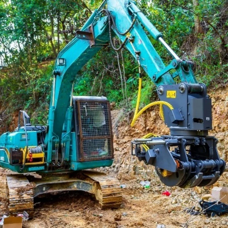 Hydraulic Automatic Tree Cutting Equipment For Excavator Supporting Forest Service And Agricultural Maintenance Projects view 6