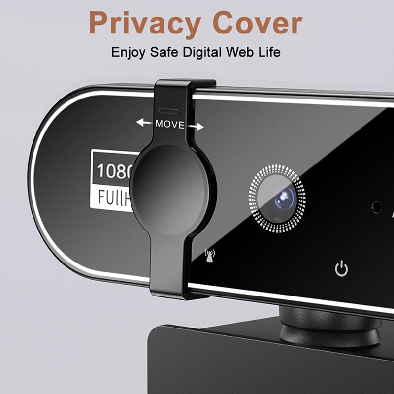 1080P Full HD Webcam With Microphone, USB Webcam For 4K Autofocus PC Laptop Video Recording Camera