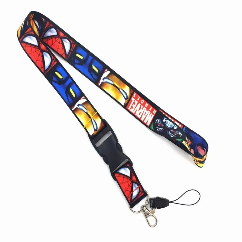 Nouveau Marvel les Avengers Spiderman Iron Man films périphériques étudiant carte d'identité Campus Bus carte Portable décoratif lanière cadeau