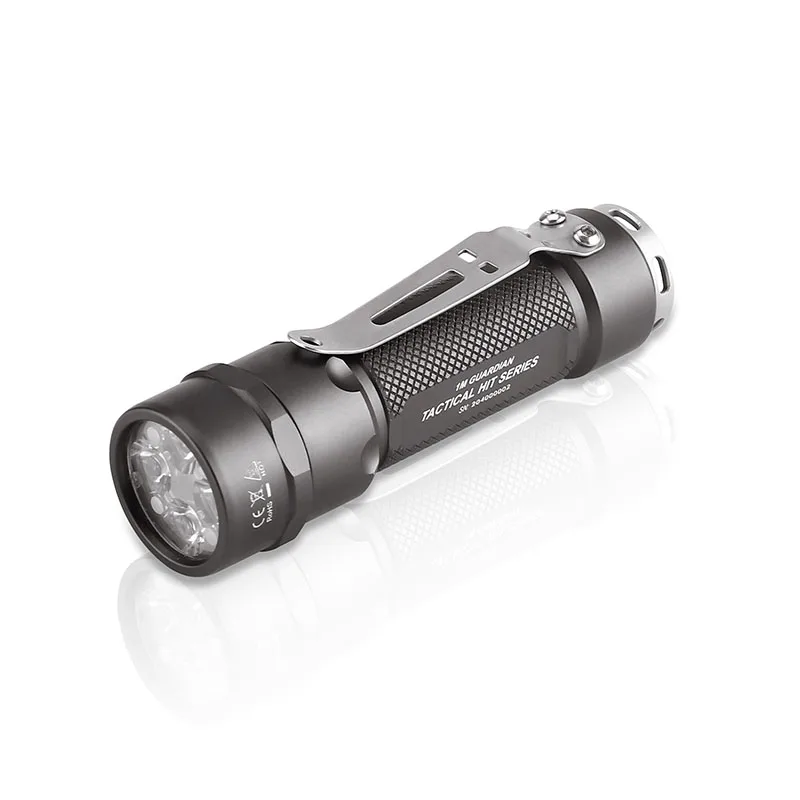 

JETBeam JET-1M GUARDIAN XP-G3 5*LED 1200LM EDC Tactical Flashlight 18650 Battery White Red Green Tri-colour Light Source Lantern