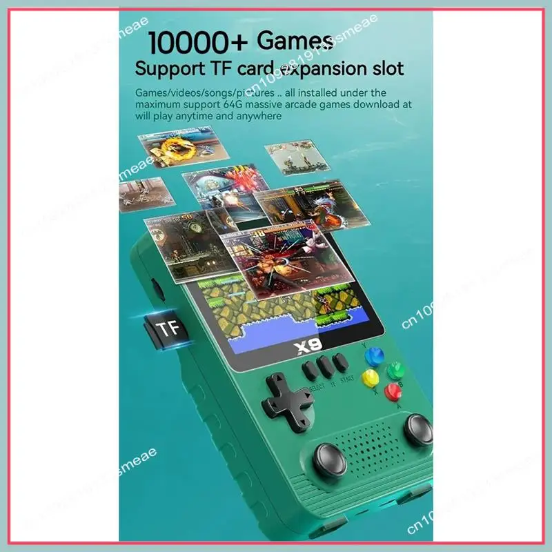 

N94R X9 Handheld Game Console 10000+Games 3.5 Inch Dual Players 2000 Mah For GBA GBC NES For 11 Kinds Of Simulators Durable B