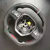 プジョー 508L 2008 3008 4008 5008 GT 100% リアルカーボンファイバー車のステアリングホイール 3