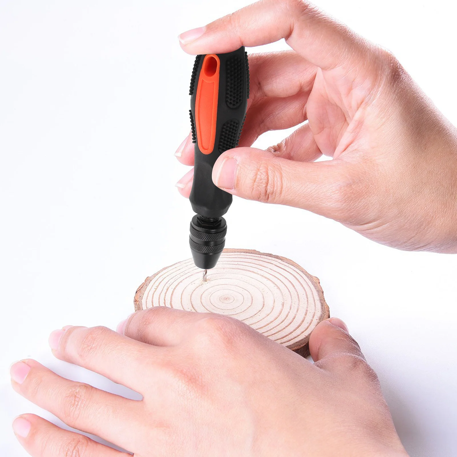 مجموعة حفر يدوية دقيقة لأعمال النجارة أداة حفر يدوية صغيرة متينة للخشب والبلاستيك والجوز والكهرمان