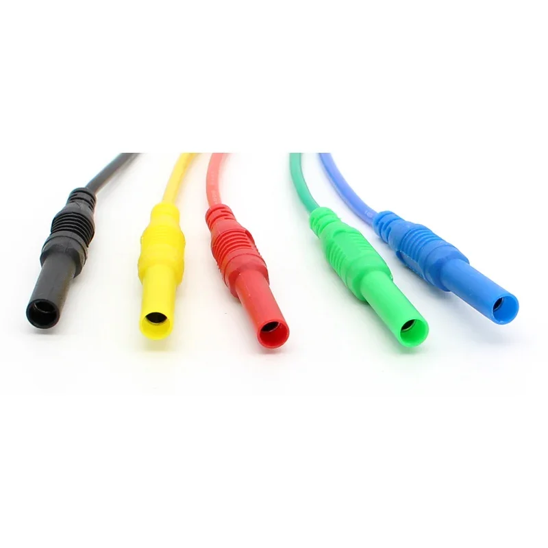 TL652 High Quality 13AWG flexible silicone extension test leads 4mm male Banana Plug to Female socket