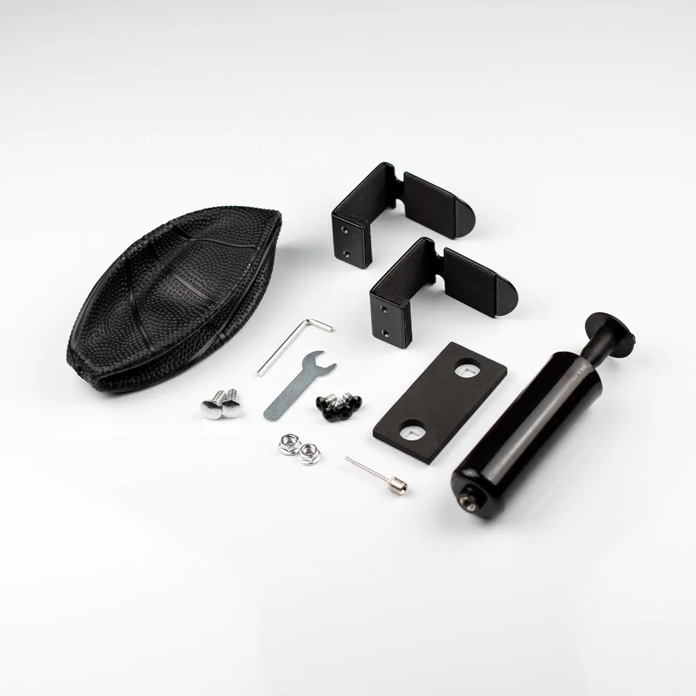 屋内用ミニバスケットボールフープ、金属チェーンネット、白いリム、黒いバックボード、ドアフック、ボール、ポンプ、9インチ