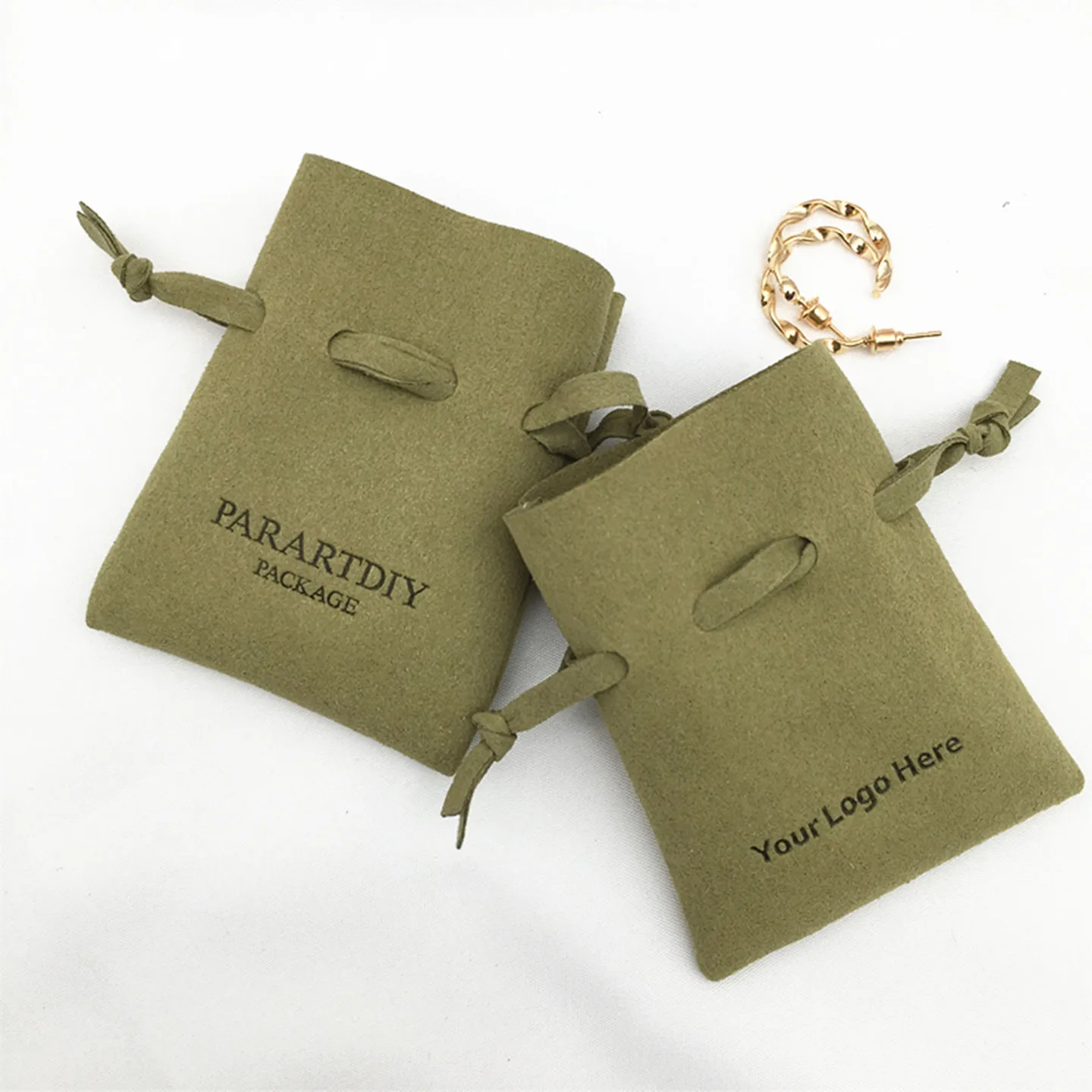 50pcs Custom Jewelry Pouch only pouches Personalized Logo Chic Small Wedding Favor Bags Microfiber Jewelry Pouch