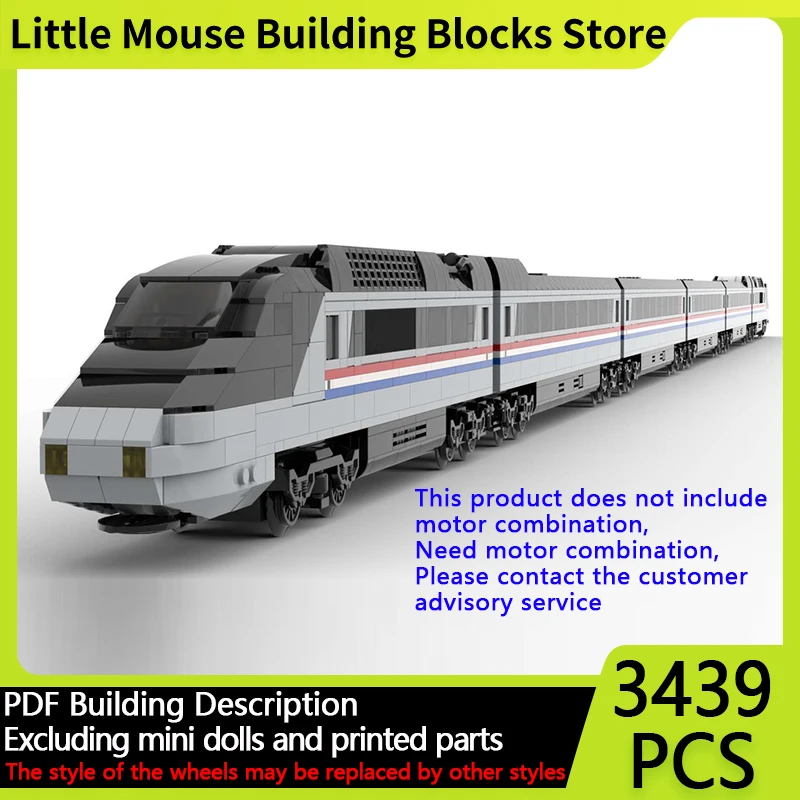 

City Car Model MOC Building Bricks The New Metroliner 2021 Train Modular Technology Gifts Holiday Assemble Children Toys Suit