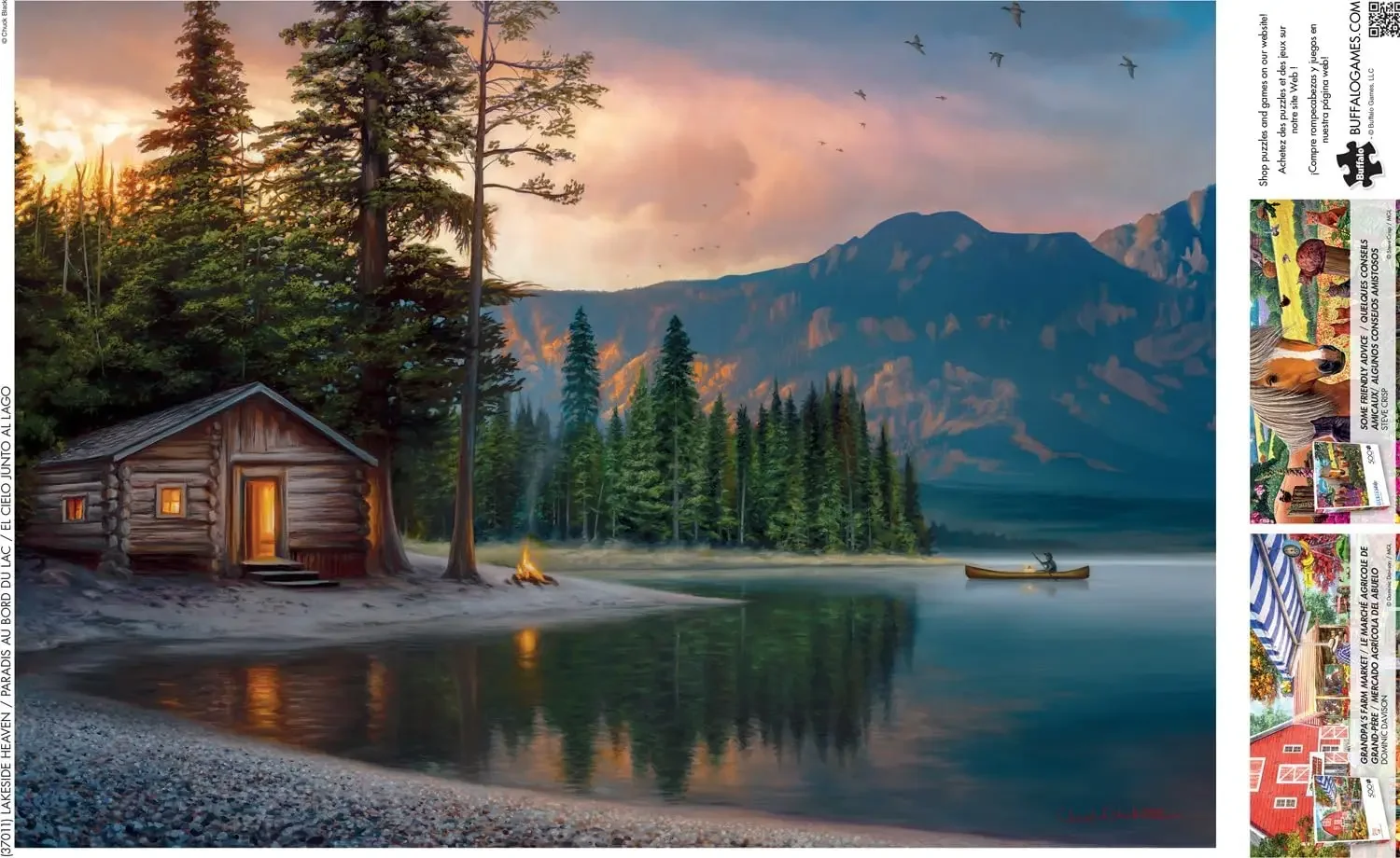 Holzpapier 300/500/1000 Stück Puzzle Lakeside Heaven Umweltfreundliche Bodenpuzzles für Erwachsene Kinder Familienspaßspiele