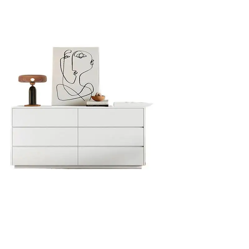 

Solid wood dresser, modern simple bedroom, dresser, chest, integrated desk