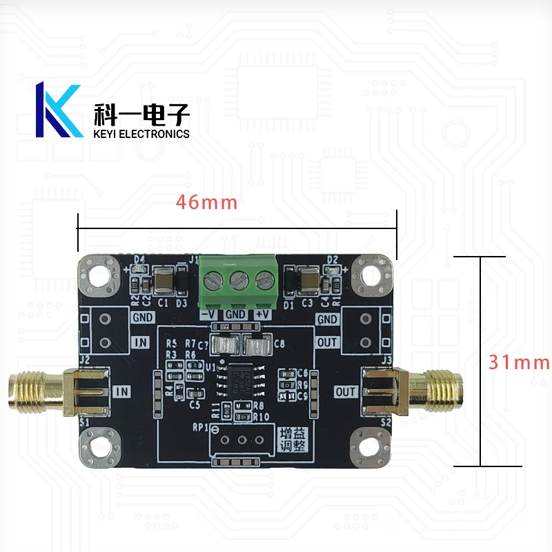 TLC2652 Chopper Amplifier Module Millivolt Weak Signal Acquisition DC Signal Precision Amplifier Module