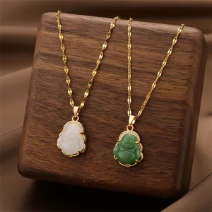 10 최고의 판매 제이드 부처 목걸이 -17