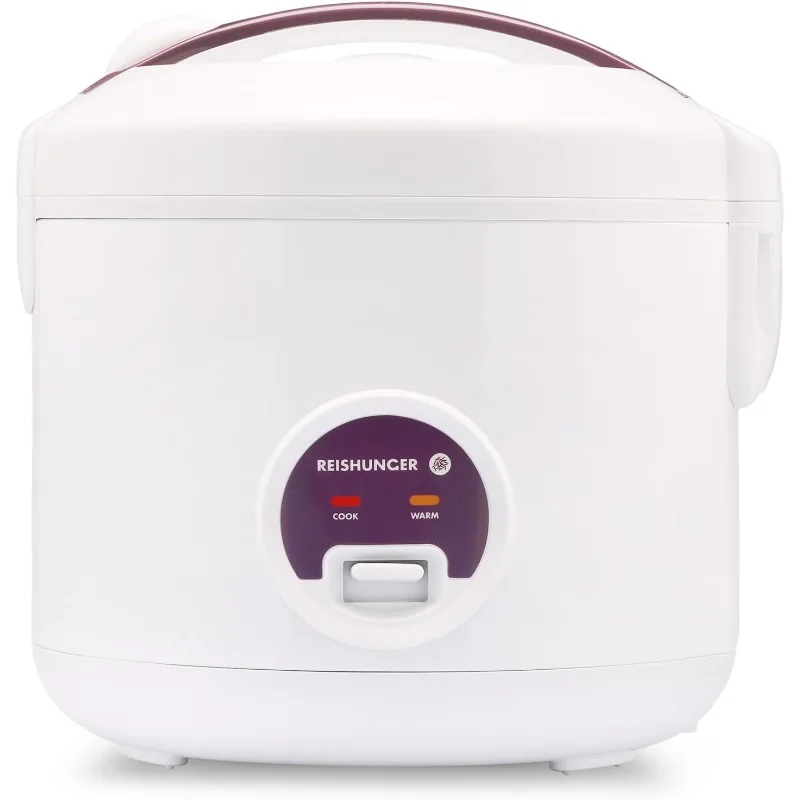 

Reishunger Rice Cooker & Steamer with Keep-Warm Function - 5 Cups Uncooked Rice - Ceramic Coating incl. Steamer Insert