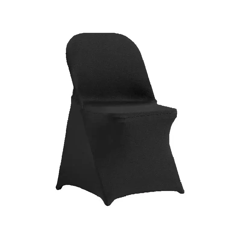 SucceBuy 30/50/100pcs Stretch Spandex Folding Chair Covers Universal Fitted Chair Cover Removable Washable Protective Slipcovers