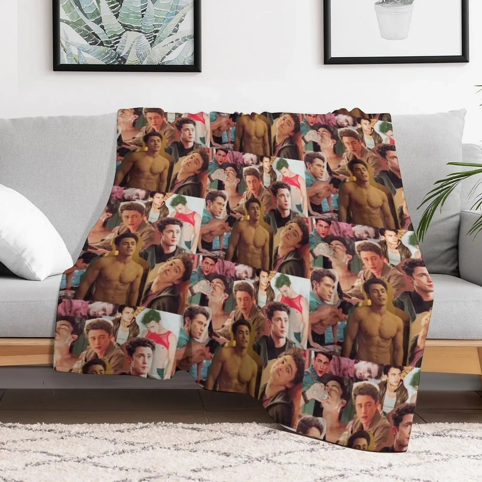 Paxton Hall Yoshida/ Darren Barnet Collage Throw Blanket Luxury Throw For Baby Camping Blankets