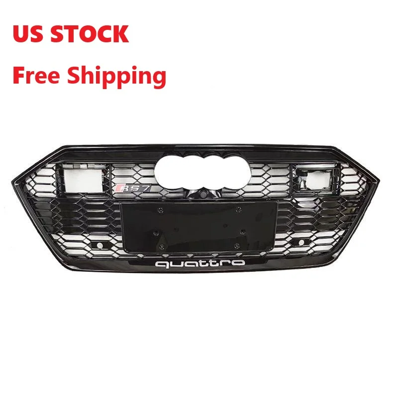 

Automotive 2019 2025 RS7 style front bumper grille with Audi A7 S7 C8