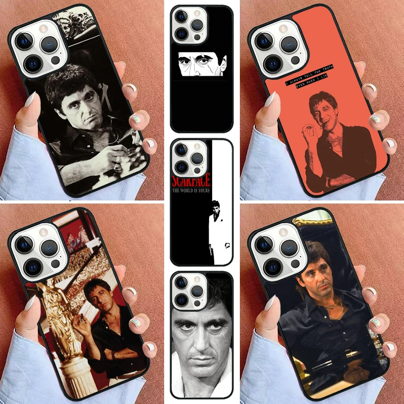 Al Pacino Scarface Phone Case For iPhone 16 15 14 Pro 11 13 12 Mini Max SE 2020 6S 7 8 Plus Cover Capa