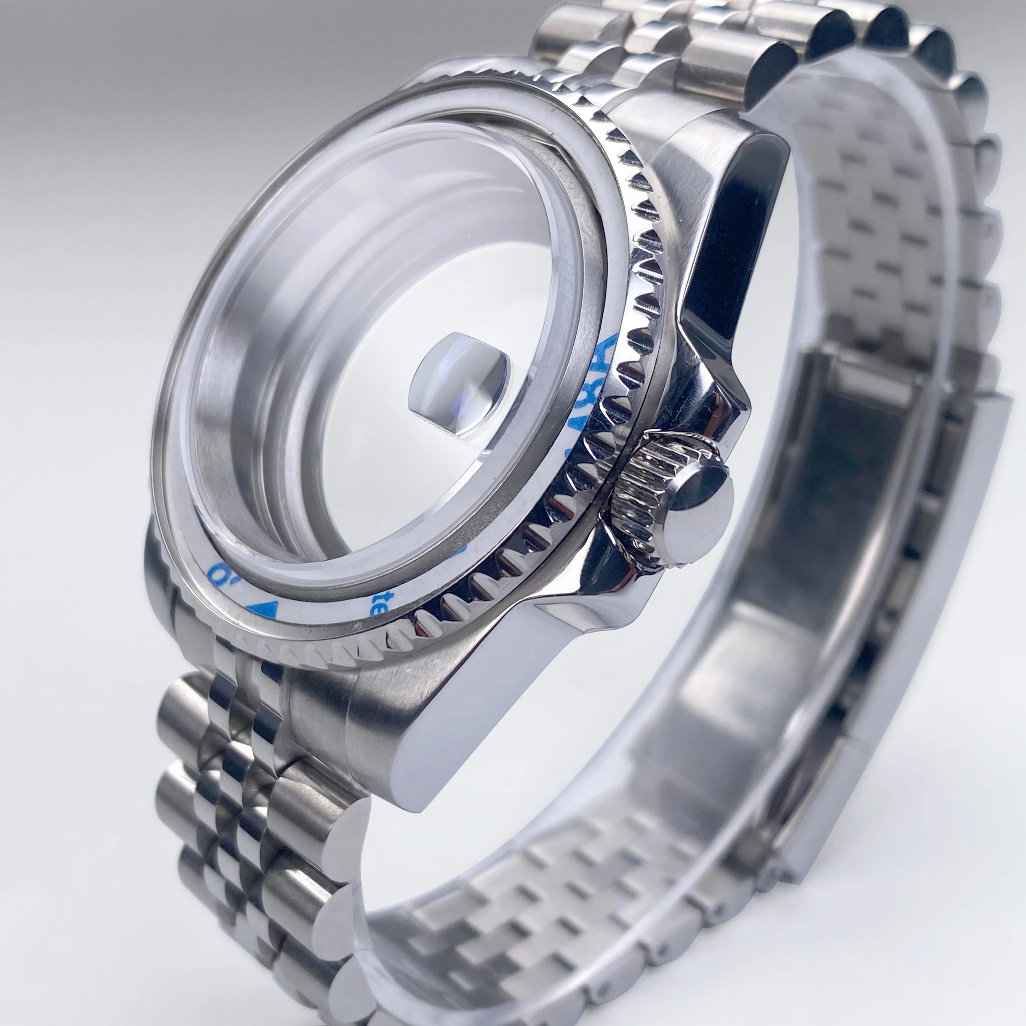 Boîtier de montre NH35 40mm GMT/SUB 120 clics, verre saphir, boîtier en acier inoxydable adapté au mouvement NH35 NH36 28.5mm, accessoires de cadran NH35