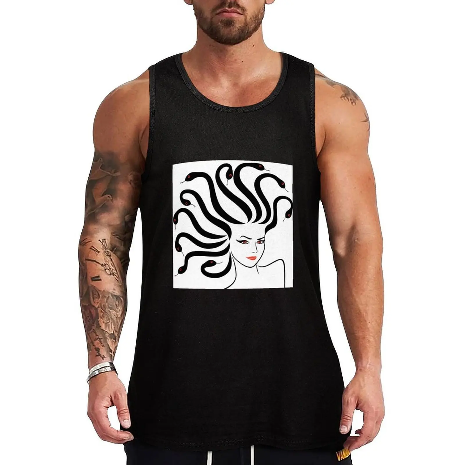 

Medusa Tee Tank Top sleeveless vest men Vest sports suits gym t shirt men