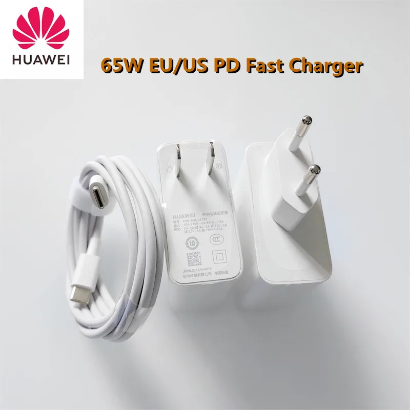HUAWEI Matebook D16 SE 15 14 13 X Pro GT chargeur 65W PD Charge rapide adaptateur secteur ue/US 1.8M câble USB Type C pour Magic D14 D15