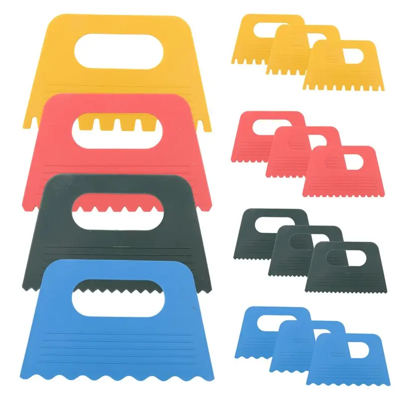Top Sale 16 PCS Textured Art Tools, Plastic Paint Scrapers Kit, Texture Tools For Plaster Art Paint Scrapers,For Texture Art On