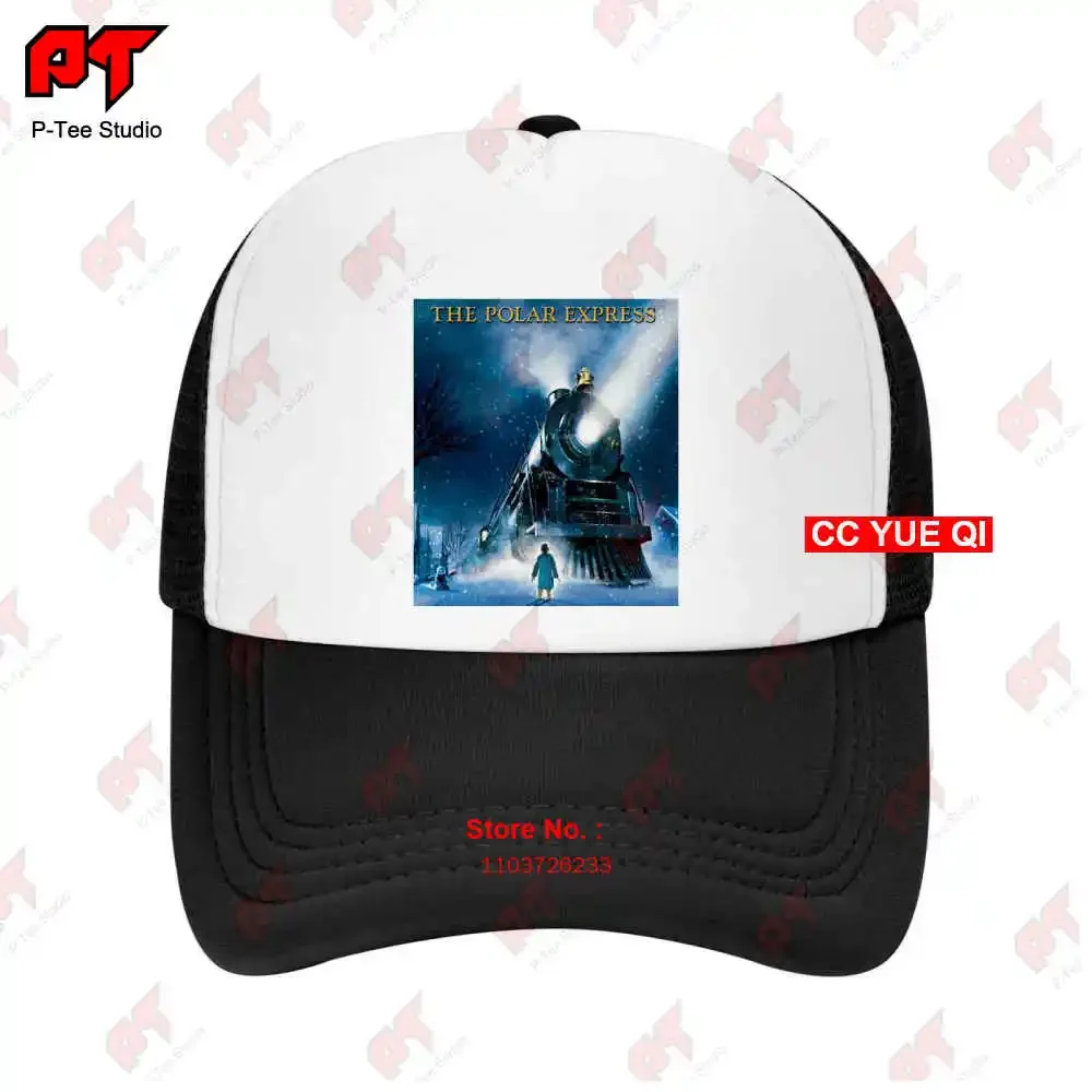 The Polar Express Movie Train Heading Down The Tracks Baseball Caps Truck Cap YGJ9