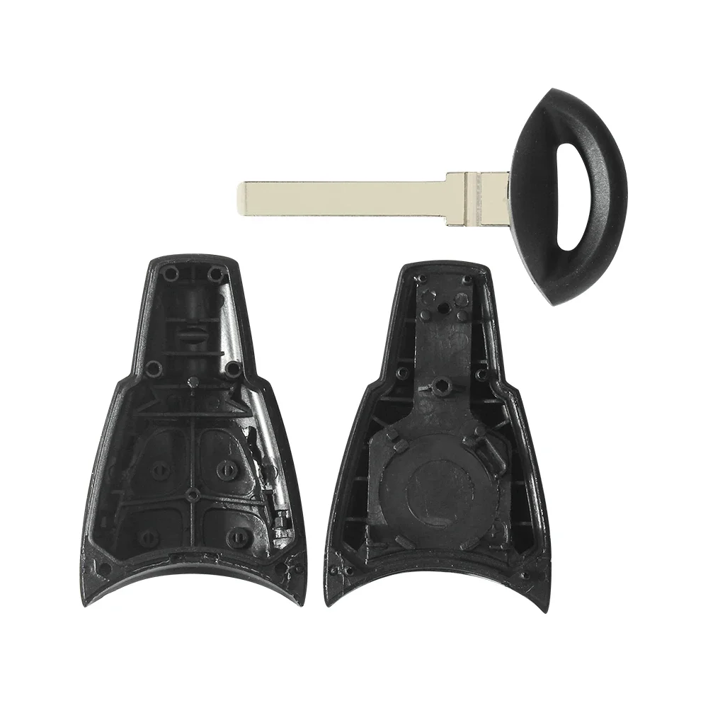 Dandkey 4버튼 리모컨 자동차 키 쉘 미절단 블레이드 교체용 2003-2007 사브 9-3 스포츠 세단 컨버터블 스포츠 콤비 왜건