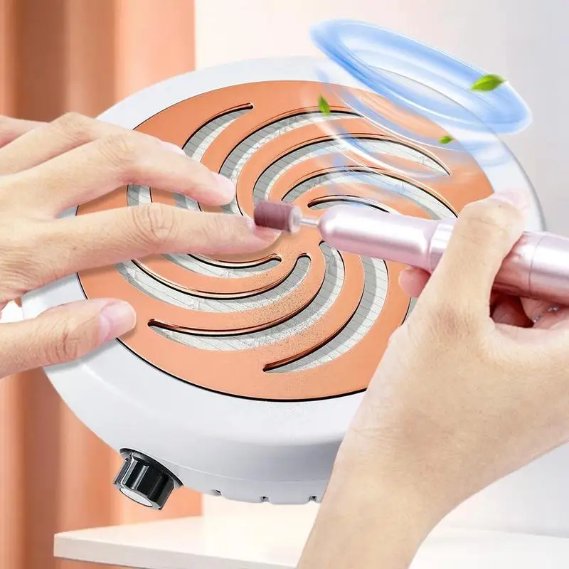 4500 RPM Super Suction Nail Dust Collector Powerful Nails Dust Extractor Nail Art Manicure Fan Vacuum Cleaner And Filter