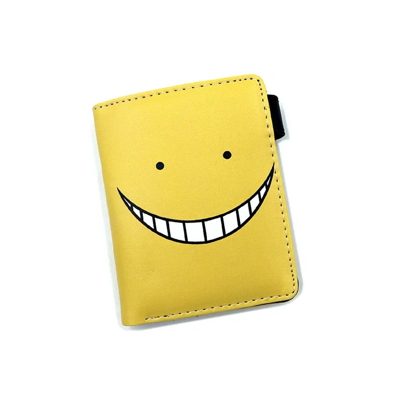 Cartera corta de Anime Assassination Classroom Korosensei para hombre, monedero