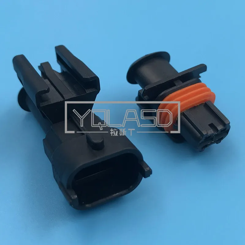 1 Set 2 Way 1928404072 1928403137 Common Rail Diesel Injector Socket AC Assembly Auto Waterproof Plug For Bosch