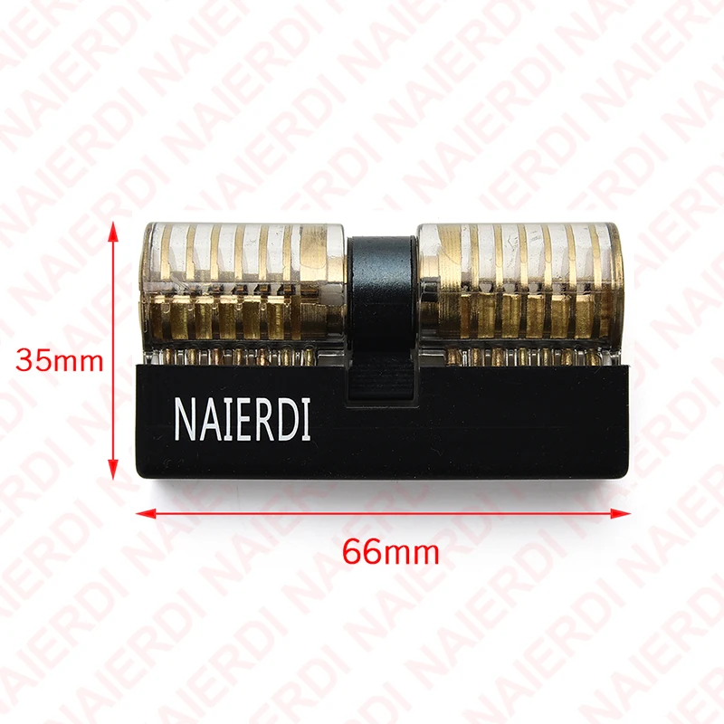 مجموعة قفل ممارسة شفافة من NAIERDI لتدريب الأقفال قفل نحاسي مرئي مع مفاتيح لأدوات فتح مكتب السيارة المنزلية #6