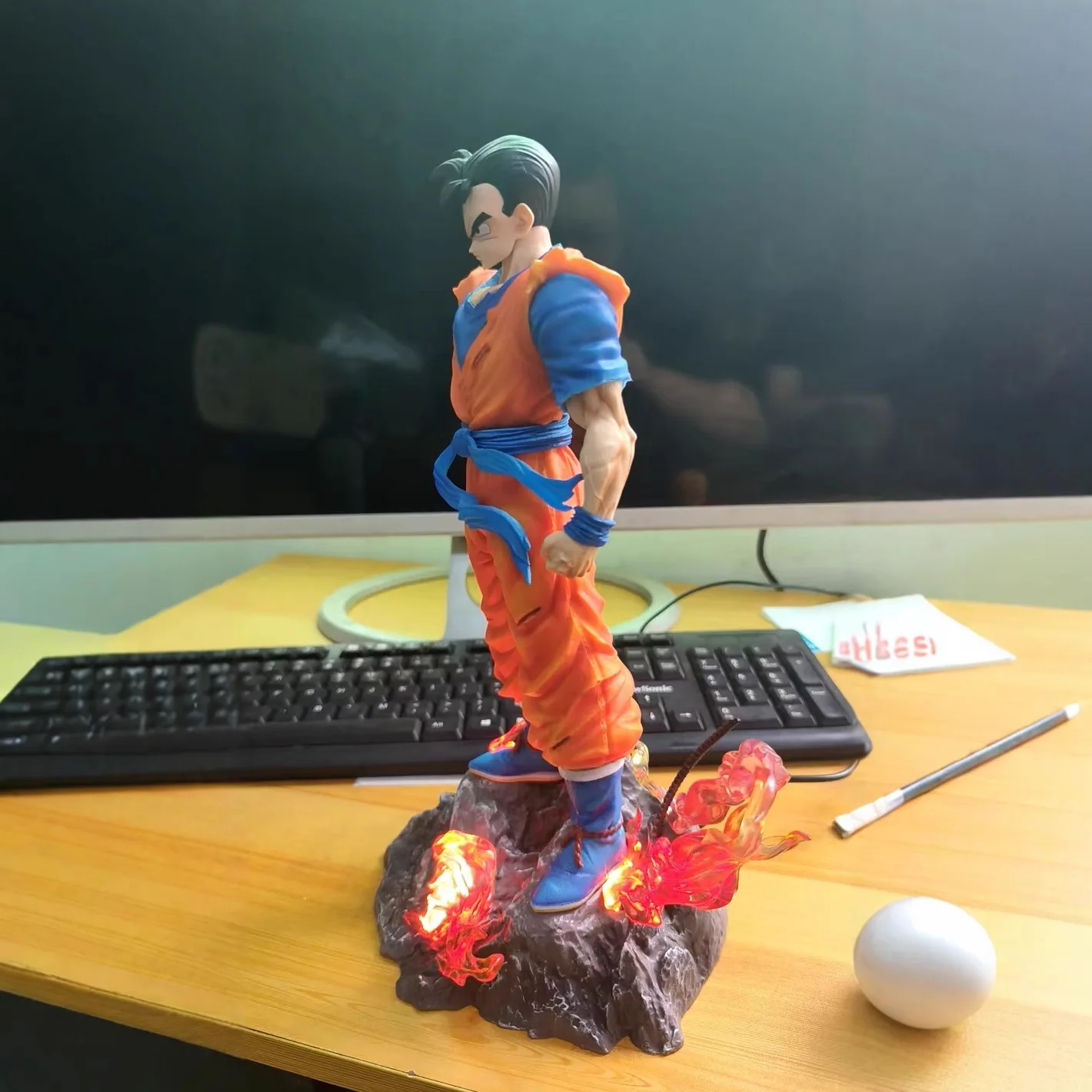30 cm Nieuwe Dragon Ball Anime Figuur Zoon Gohan Perifere PVC Model Glow Standbeeld Desktop Decoratie Ornamenten Verjaardagscadeautjes Speelgoed