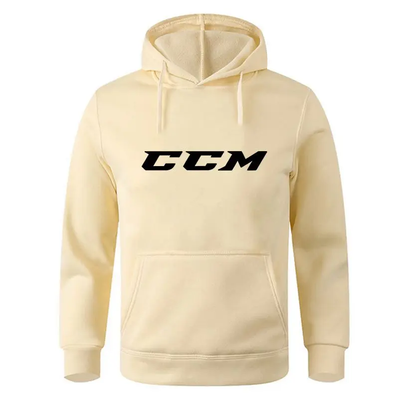 CCM-سترات بغطاء رأس غير رسمية للرجال والنساء ، بلوفر أحادي اللون ، بلوزات كبيرة الحجم ، رمادي ، الربيع والخريف #2