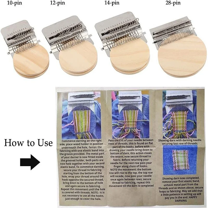 Speedweve małe narzędzie do plecionki do cerowania z instrukcją obramowanie ręcznego drewna krosna tkackiego hurtowo