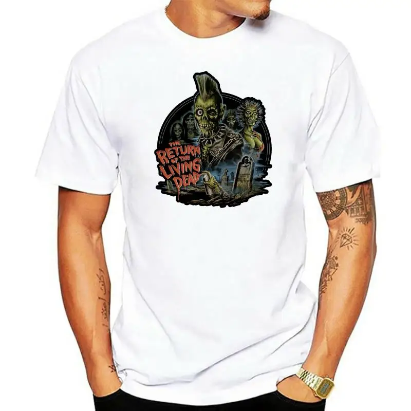 THE RETURN OF THE LIVING DEAD MOVIE 100% COTTONMEN T-SHIRT.E0291