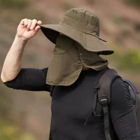 Fisherman's hat, male sun hat, summer outdoor quick drying sun hat, fishing breathable sun hat, female face mask hat - Image 4