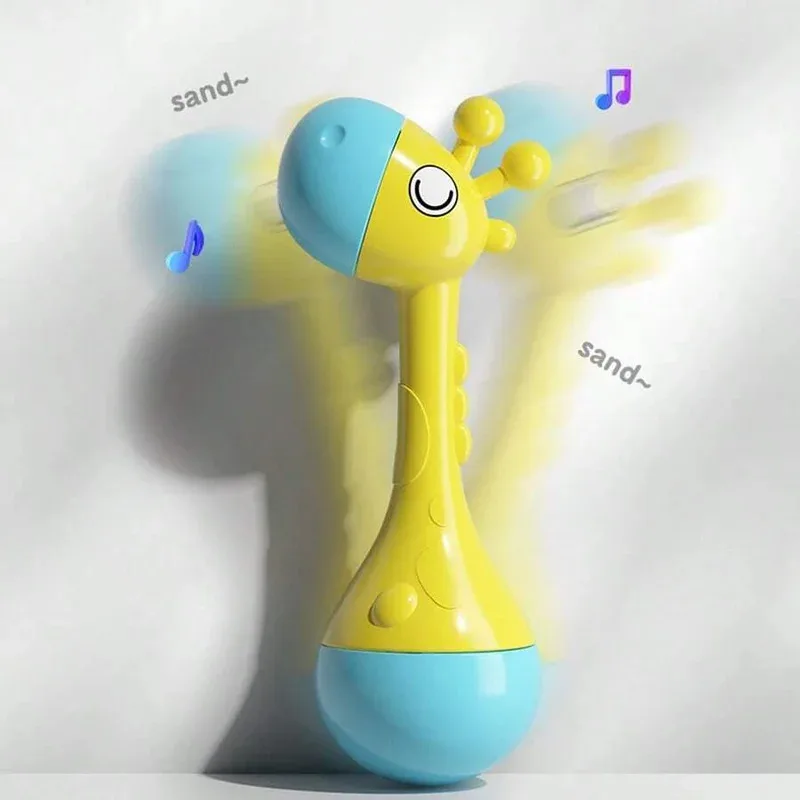 New Product Baby's First Hand Rattle Baby Educational Toys Gift For Baby Hand Rattle Plastic Early Childhood Toys Soft Sound