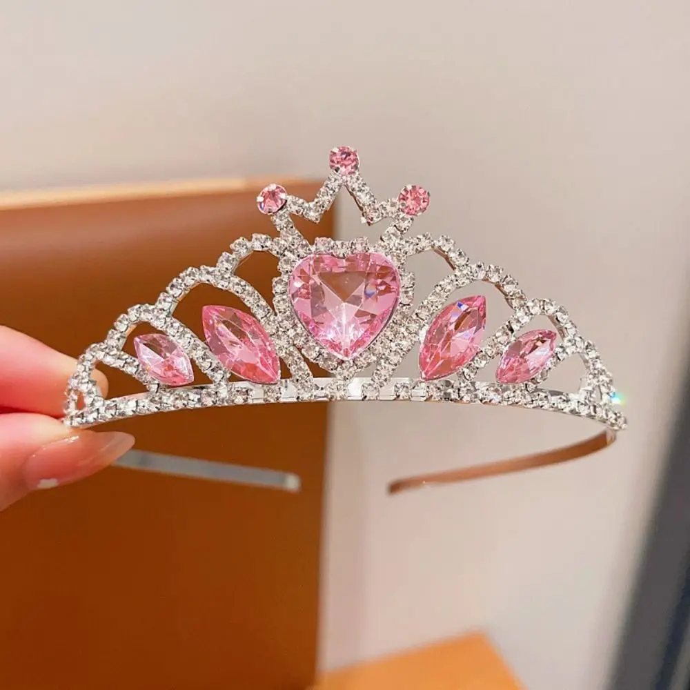 Nuove eleganti corone di cristallo Occasioni multiple Diademi di strass durevoli Copricapo di strass lucidi
