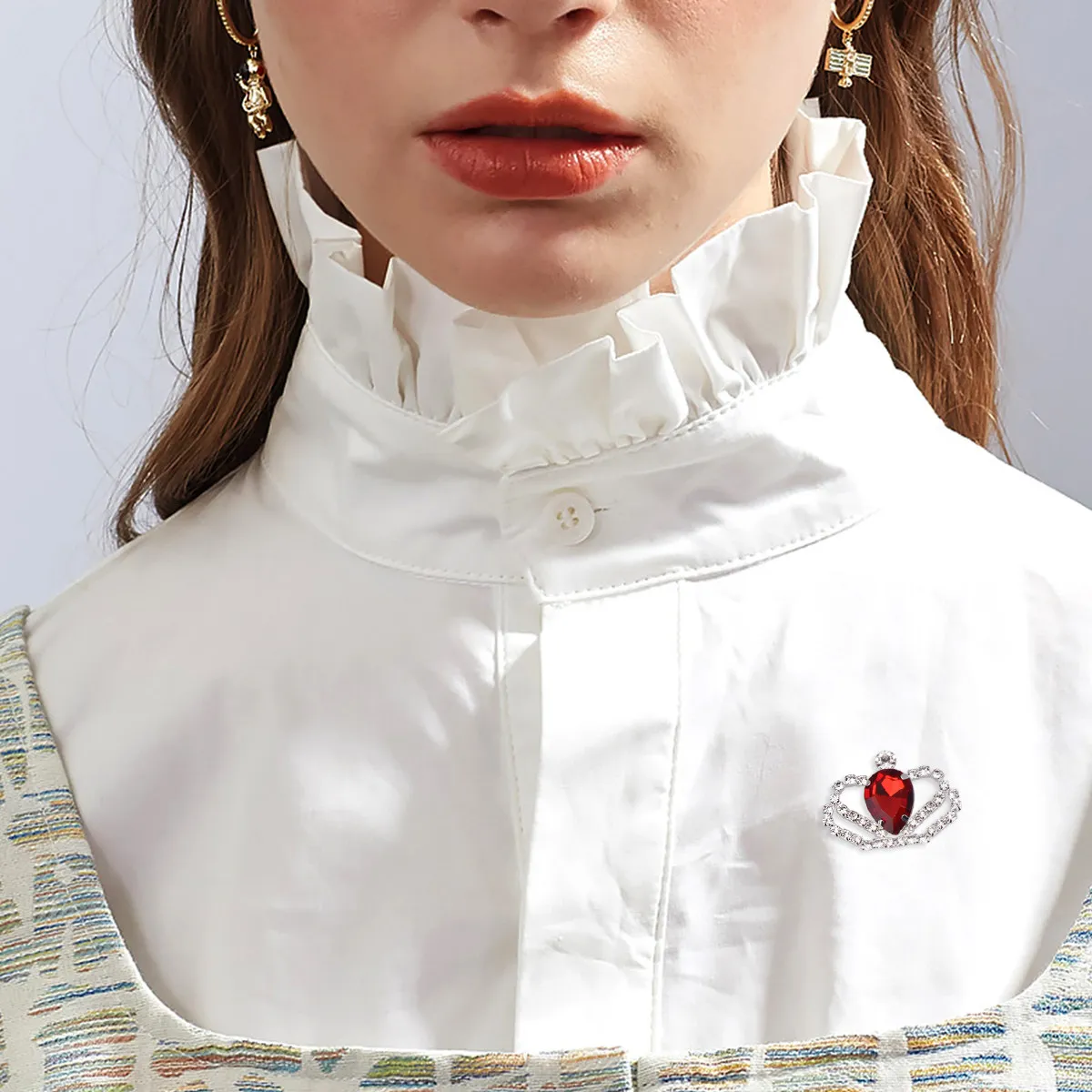 

10Pcs Crystal Crown Alloy DIY Accessory Rhinestone Inlaid Patch Mixed Color Elegant Jewelry Decor for Women Fashion Jewelry