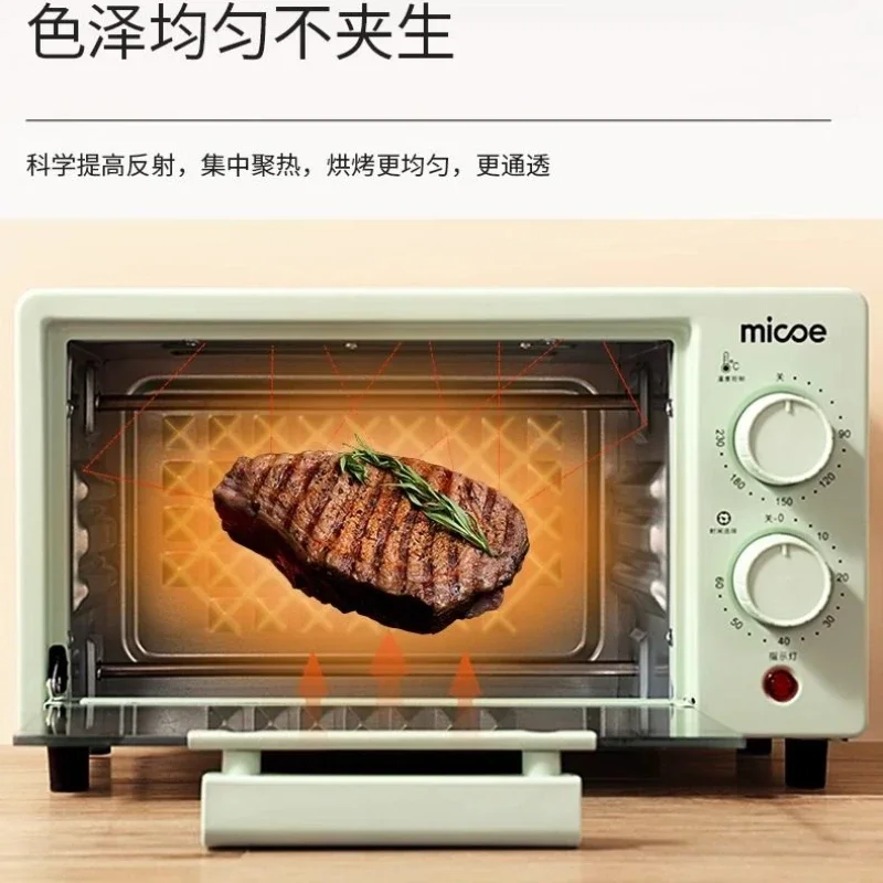 12L electric oven household fully automatic multi-function oven small oven double-layer heating large capacity desktop