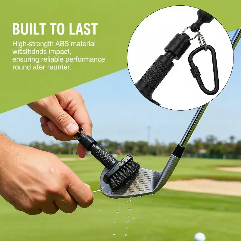 Mini-Golf-Reinigungsbürste mit abnehmbarem Magneten, strapazierfähigen Nylonborsten – Detail 4