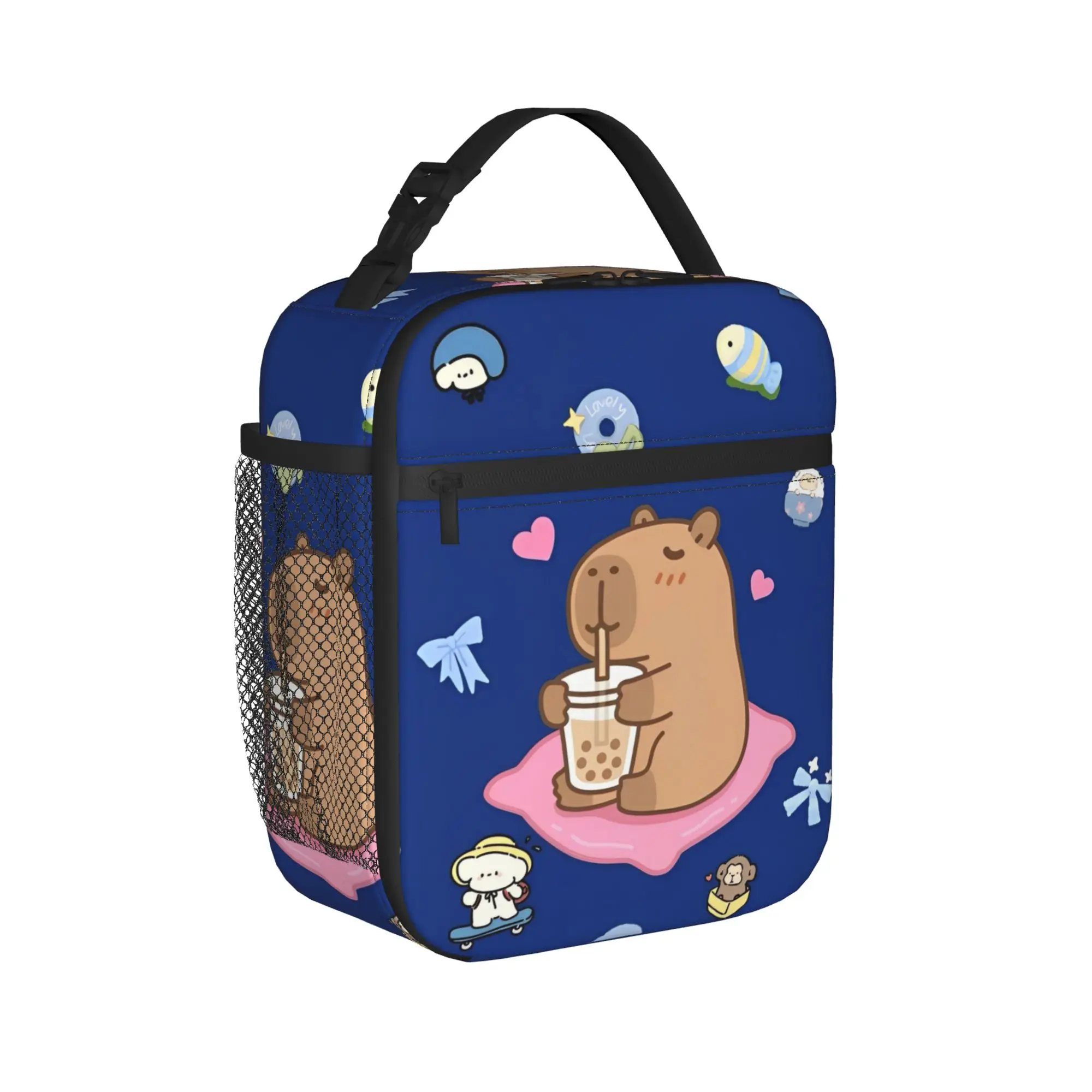 Cute Capybara Capibara Animal Thermal Insulated Lunch Bags for Work  Portable Bento Box Cooler Thermal Lunch Boxes