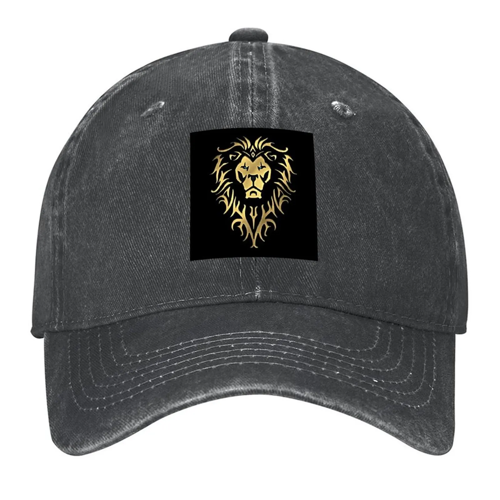 

World of warcraft game Alliance logo - WoW - black background Baseball Cap fishing hat custom Hat Women's Beach Outlet Men's