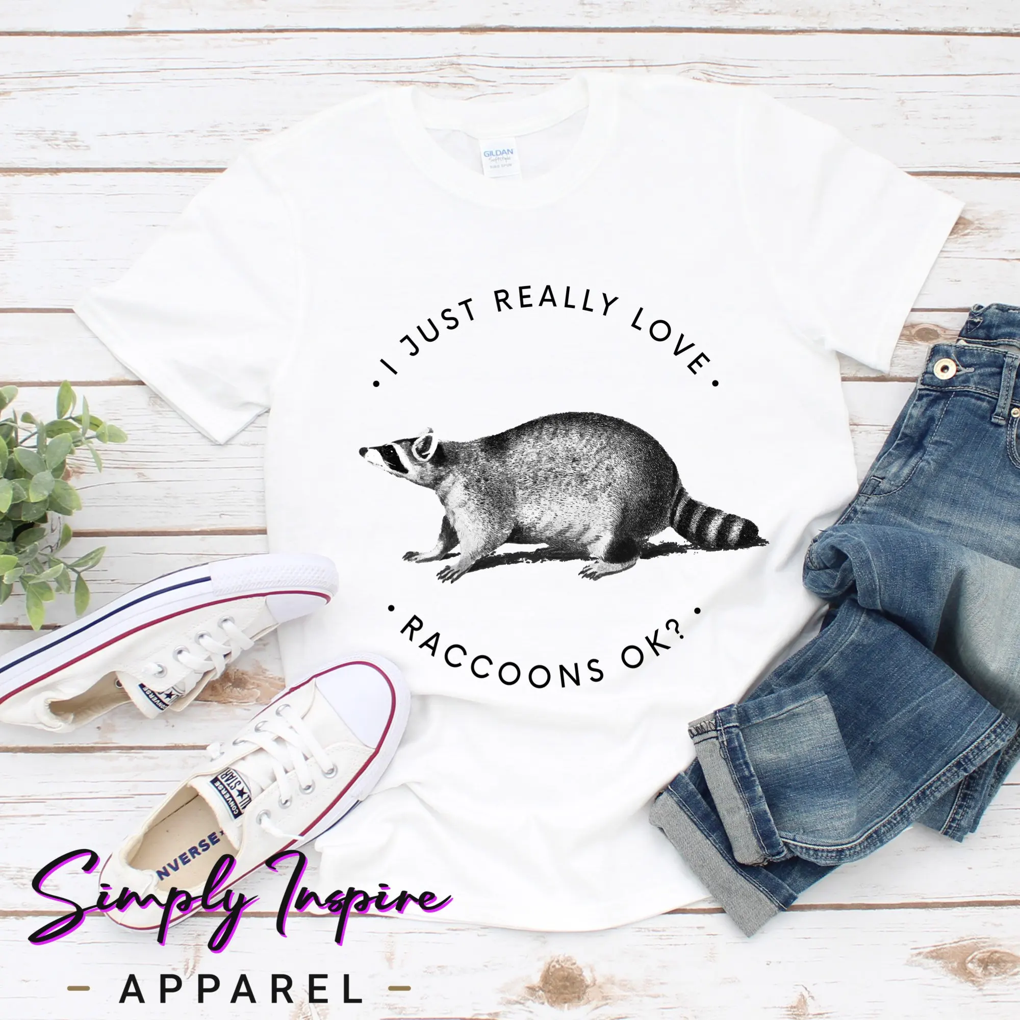 Raccoon T Shirt I Just Really Love Raccoons Rescue Wildlife For Lovers