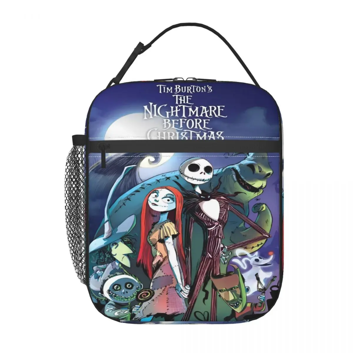 أكياس الغداء المعزولة الحرارية من The Nightmare Before Christmas للمكتب، أكياس حاويات الطعام المحمولة، صناديق الغداء الحرارية المبردة