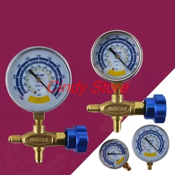 1PCS R22 Vacuum pump gauge Air conditioning tool set liquid set manifold gauge 60MM 80MM