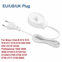 220V Replacement Electric Toothbrush Charger Model 3757 Suitable For Braun Oral-b D17 OC18 Toothbrush Charging Cradle